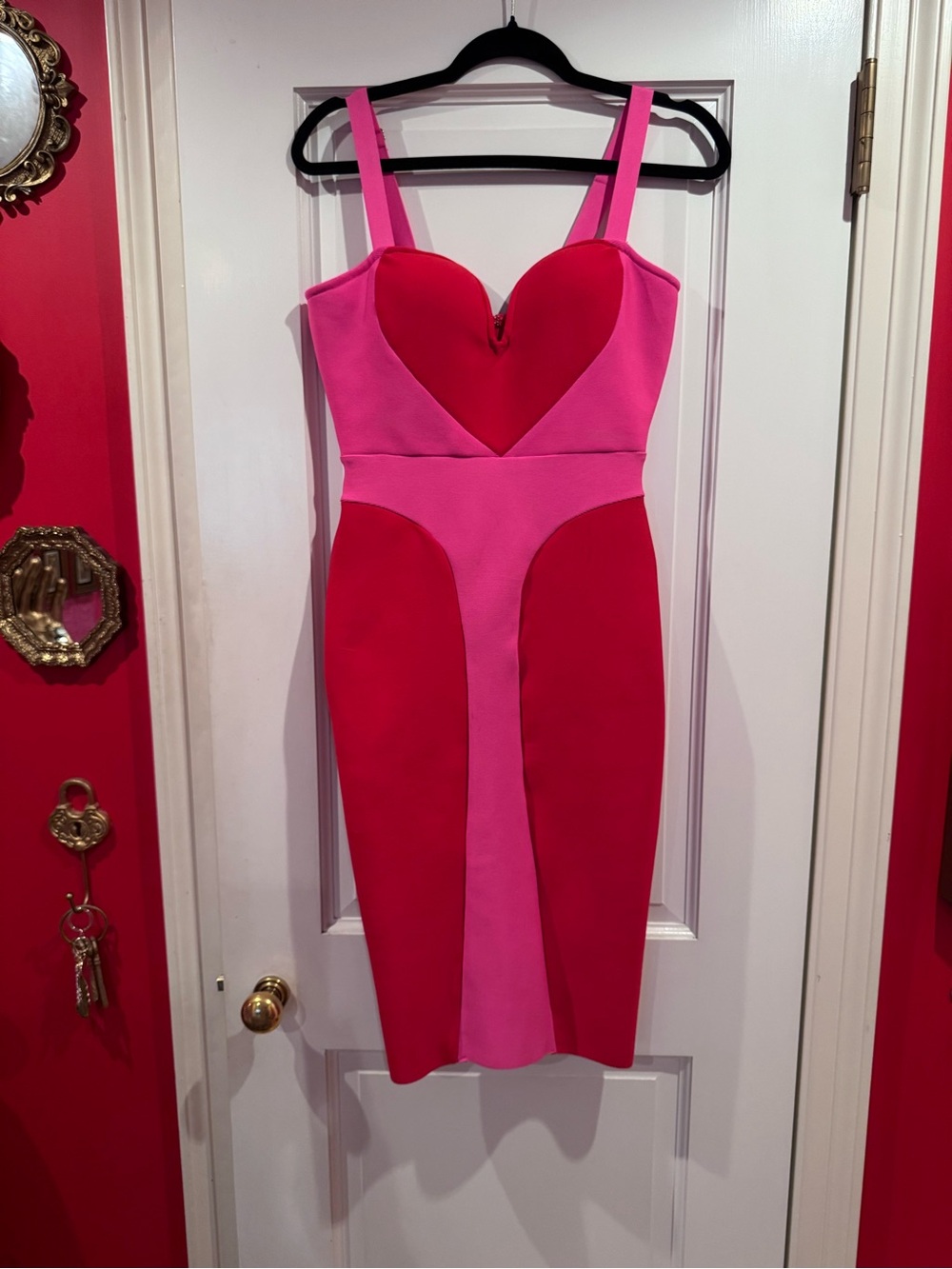 Rebel Love Heart Detail Wiggle Dress